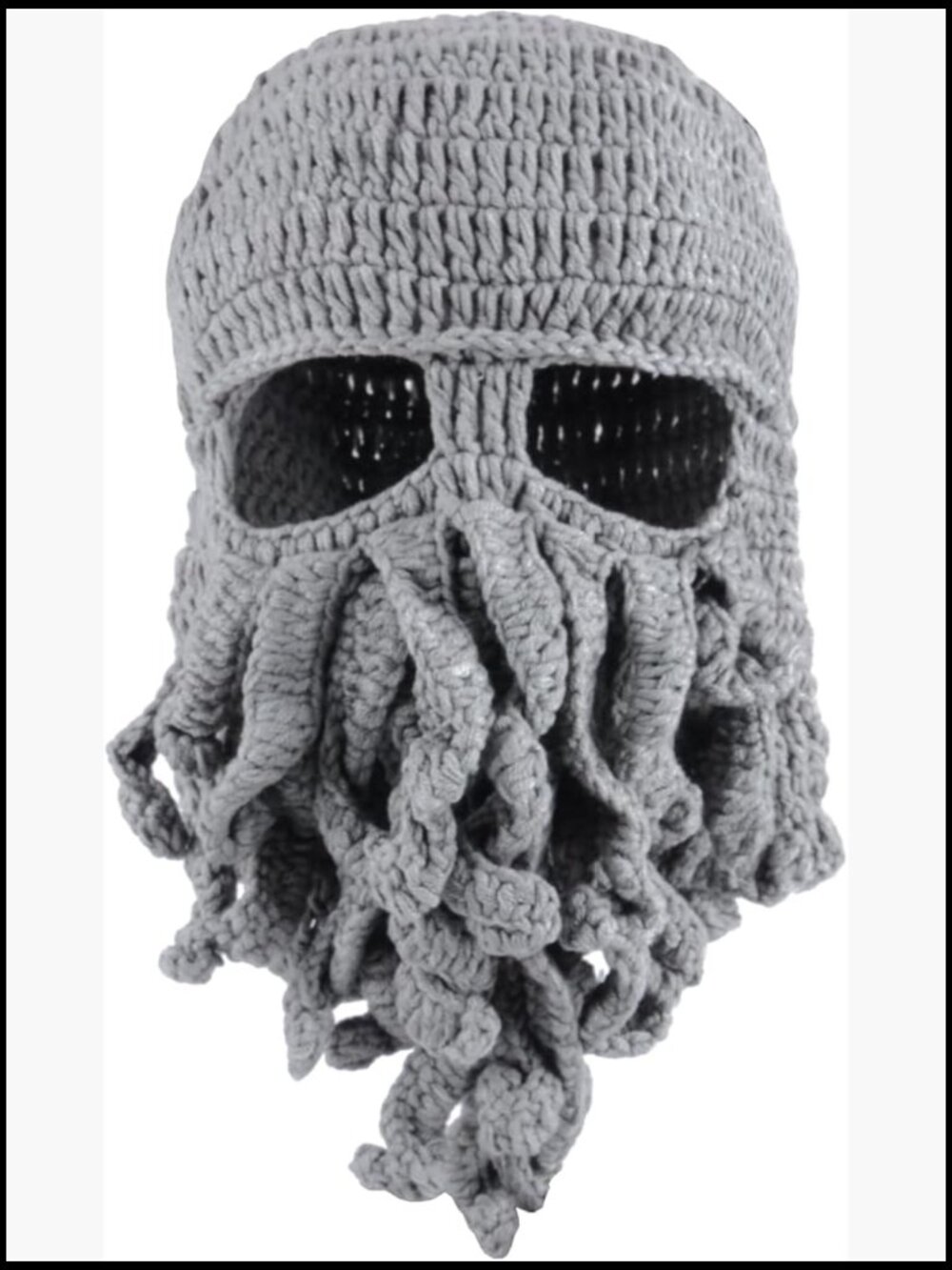 Beard Beanie Hat Knit Funny Pirate Winter Octopus Windproof Warm Squid Mask for